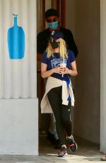 EMMA ROBERTS and Garret Hedlund Out for Coffee in Los Feliz 05/02/2021