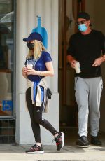 EMMA ROBERTS and Garret Hedlund Out for Coffee in Los Feliz 05/02/2021