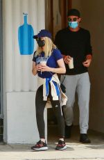 EMMA ROBERTS and Garret Hedlund Out for Coffee in Los Feliz 05/02/2021