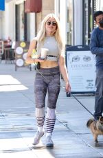 EMMA SLATER and Sasha Farber Out in Studio City 05/02/2021