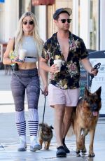 EMMA SLATER and Sasha Farber Out in Studio City 05/02/2021