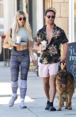 EMMA SLATER and Sasha Farber Out in Studio City 05/02/2021