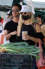 EMMA SLATER and Sasha Farber Shopping at Farmers Market in Los Angeles 05/02/2021