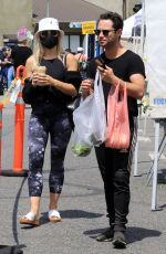 EMMA SLATER and Sasha Farber Shopping at Farmers Market in Los Angeles 05/02/2021