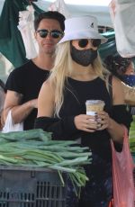 EMMA SLATER and Sasha Farber Shopping at Farmers Market in Los Angeles 05/02/2021