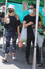 EMMA SLATER and Sasha Farber Shopping at Farmers Market in Los Angeles 05/02/2021