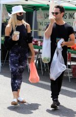 EMMA SLATER and Sasha Farber Shopping at Farmers Market in Los Angeles 05/02/2021