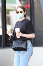 EMMA STONE Out for Coffee in Pacific Palisades 05/01/2021