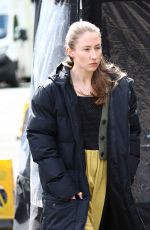 ERIN DOHERTY on the Set of New BBC and Amazon Prime Psychological Drama Chloe in Bristol 05/11/2021