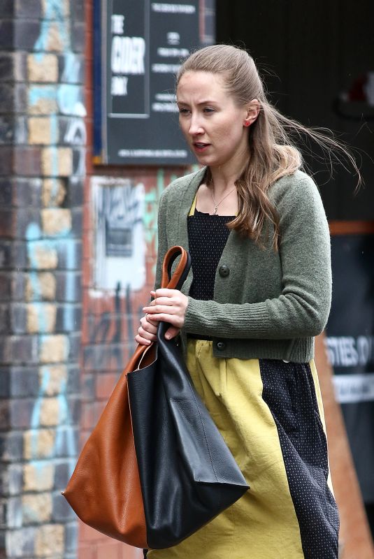 ERIN DOHERTY on the Set of New BBC and Amazon Prime Psychological Drama Chloe in Bristol 05/11/2021