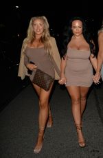 EVE and JESS GALE Night Out in London 05/10/2021