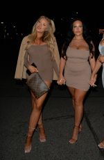 EVE and JESS GALE Night Out in London 05/10/2021