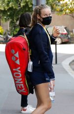 FIONA FERRO Arrives at Her Hotel After Training at Roland Garros 05/29/2021