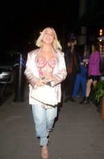 GABBY ALLEN Leaves Amazonico Restaurant in London 05/27/2021
