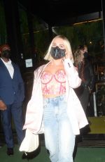 GABBY ALLEN Leaves Amazonico Restaurant in London 05/27/2021
