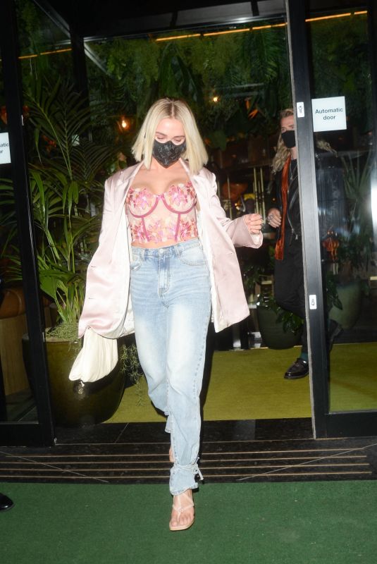 GABBY ALLEN Leaves Amazonico Restaurant in London 05/27/2021