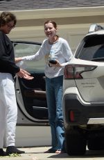GEENA DAVIS Chatting with a Friend in Los Angeles 05/24/2021