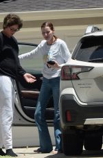 GEENA DAVIS Chatting with a Friend in Los Angeles 05/24/2021