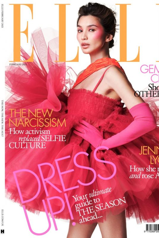 GEMMA CHAN in Elle Magazine, UK February 2021