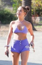 GEORGIA HARRISON and Vas Morgan Out Hikinig at Runyon in Los Angeles 05/18/2021
