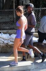 GEORGIA HARRISON and Vas Morgan Out Hikinig at Runyon in Los Angeles 05/18/2021