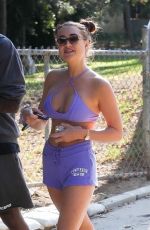 GEORGIA HARRISON and Vas Morgan Out Hikinig at Runyon in Los Angeles 05/18/2021