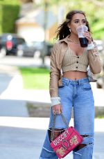 GEORGIA HARRISON in Ripepd Denim Out in Beverly Hills 05/10/2021