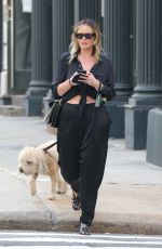 GEORGINA BURKE Out with Her Dog in New York 04/28/2021