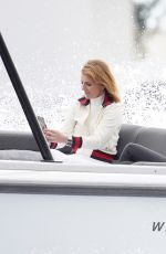 GERI HALLIWELL at a Boat during Monaco Grand Prix 05/22/2021