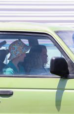 GRACE VANDERWAAL Out Shooting a Driving Scene in Santa Monica 05/15/2021