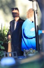HAILEY and Justin BIEBER at Pace Italian Restaurant in Los Angeles 05/11/2021