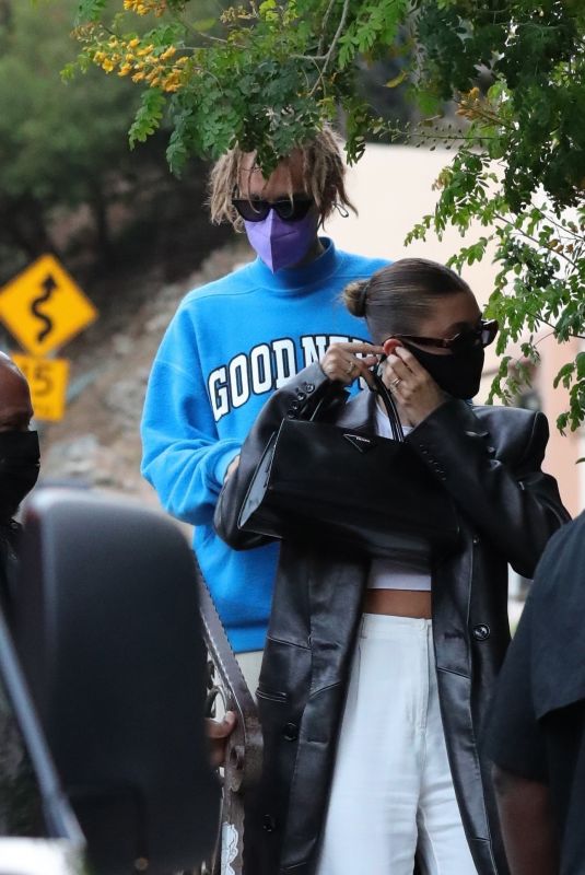HAILEY and Justin BIEBER at Pace Italian Restaurant in Los Angeles 05/11/2021