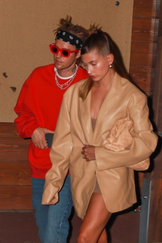 HAILEY and Justin BIEBER Out for Date Night in West Hollywood 05/03/2021
