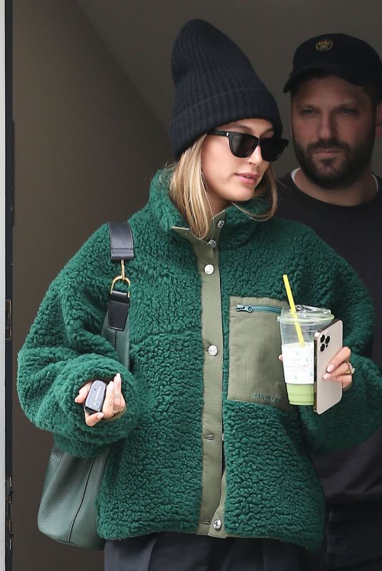 HAILEY BIEBER and Scooter Braun at Scooter