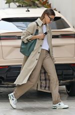 HAILEY BIEBER Arrives at a Business Meeting in Los Angeles 05/06/2021