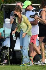 HAILEY BIEBER Visits husband Justin on the Set of a Music Video in Miami 05/02/2021