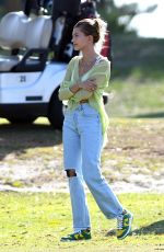 HAILEY BIEBER Visits husband Justin on the Set of a Music Video in Miami 05/02/2021