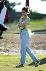 HAILEY BIEBER Visits husband Justin on the Set of a Music Video in Miami 05/02/2021