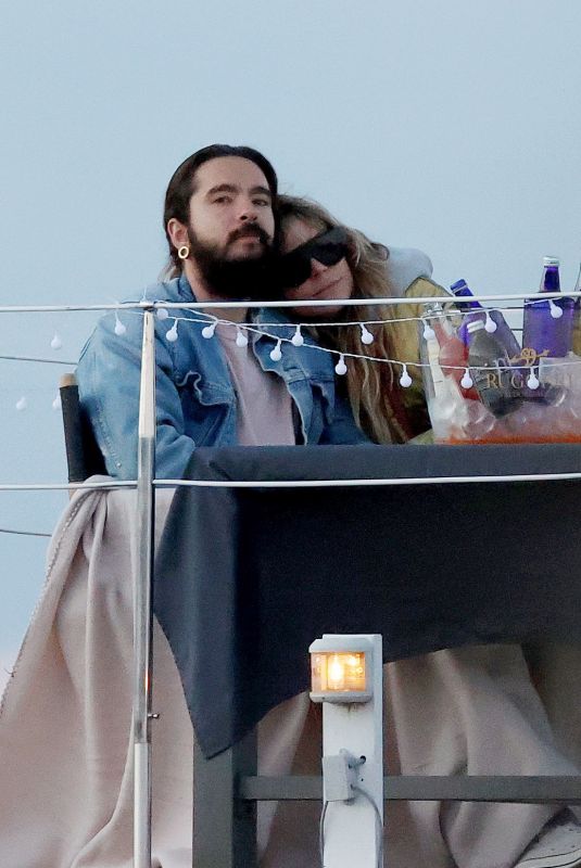 HEIDI KLUM and Tom Kaulitz at a Boat House Date 05/28/2021