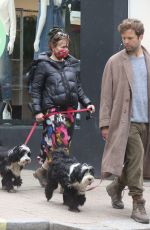 HELENA BONHAM CARTER and Rye Dag Golmboe Out with Their Dogs in London 05/18/2021