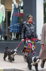 HELENA BONHAM CARTER and Rye Dag Golmboe Out with Their Dogs in London 05/18/2021