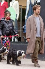 HELENA BONHAM CARTER and Rye Dag Golmboe Out with Their Dogs in London 05/18/2021