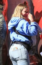 HILARY DUFF at a Farmers Market in Studio City 05/23/2021