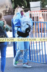 HILARY DUFF at a Farmers Market in Studio City 05/23/2021