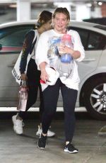 HILARY DUFF Leaves a Gym in Los Angeles 05/17/2021