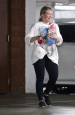 HILARY DUFF Leaves a Gym in Los Angeles 05/17/2021
