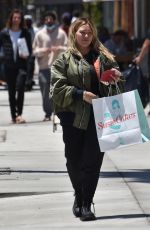 HILARY DUFF Leaves Susie Cakes Bakery in Studio City 05/21/2021