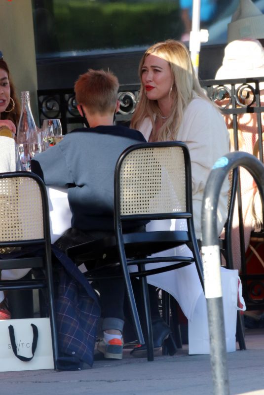 HILARY DUFF Out for Lunch at Petit Trois in Los Angeles 05/04/2021