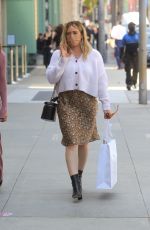 HILARY DUFF Out Shopping on Rodeo Drive in Beverly Hills 05/19/2021