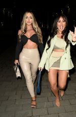 HOLLY HAGAN and SOPHIE KASAEI Leaves Menagerie in Manchester 05/21/2021
